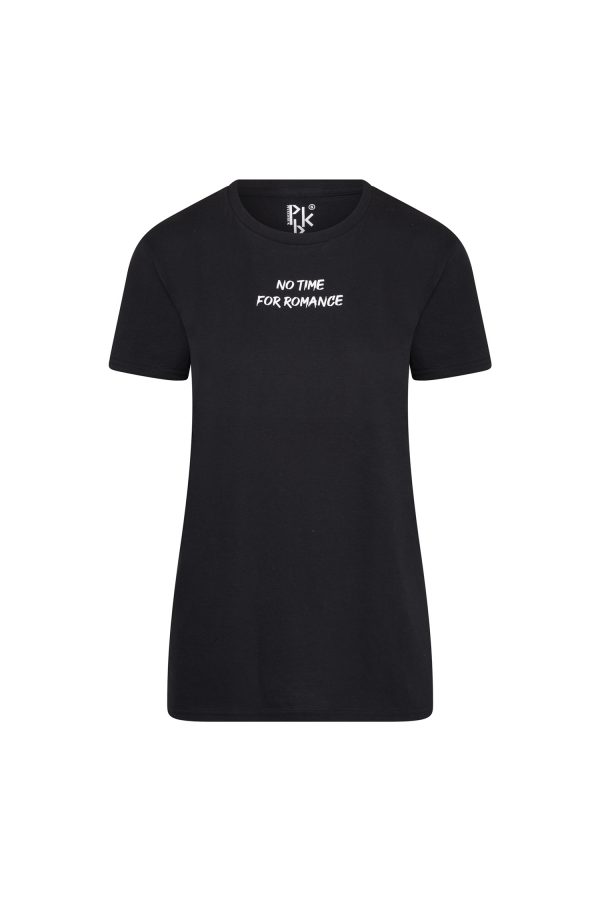 NO TIME FOR ROMANCE TEE BLACK