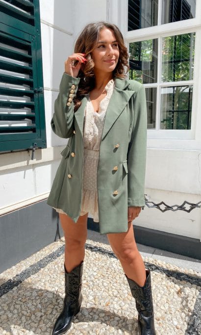 Bonny blazer green