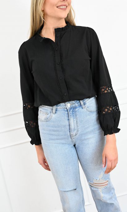 Nora blouse zwart