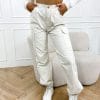 parachute pants beige