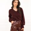 Maura trui bordeaux rood