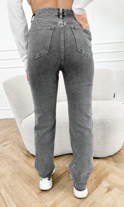 Lana straight leg jeans grijs