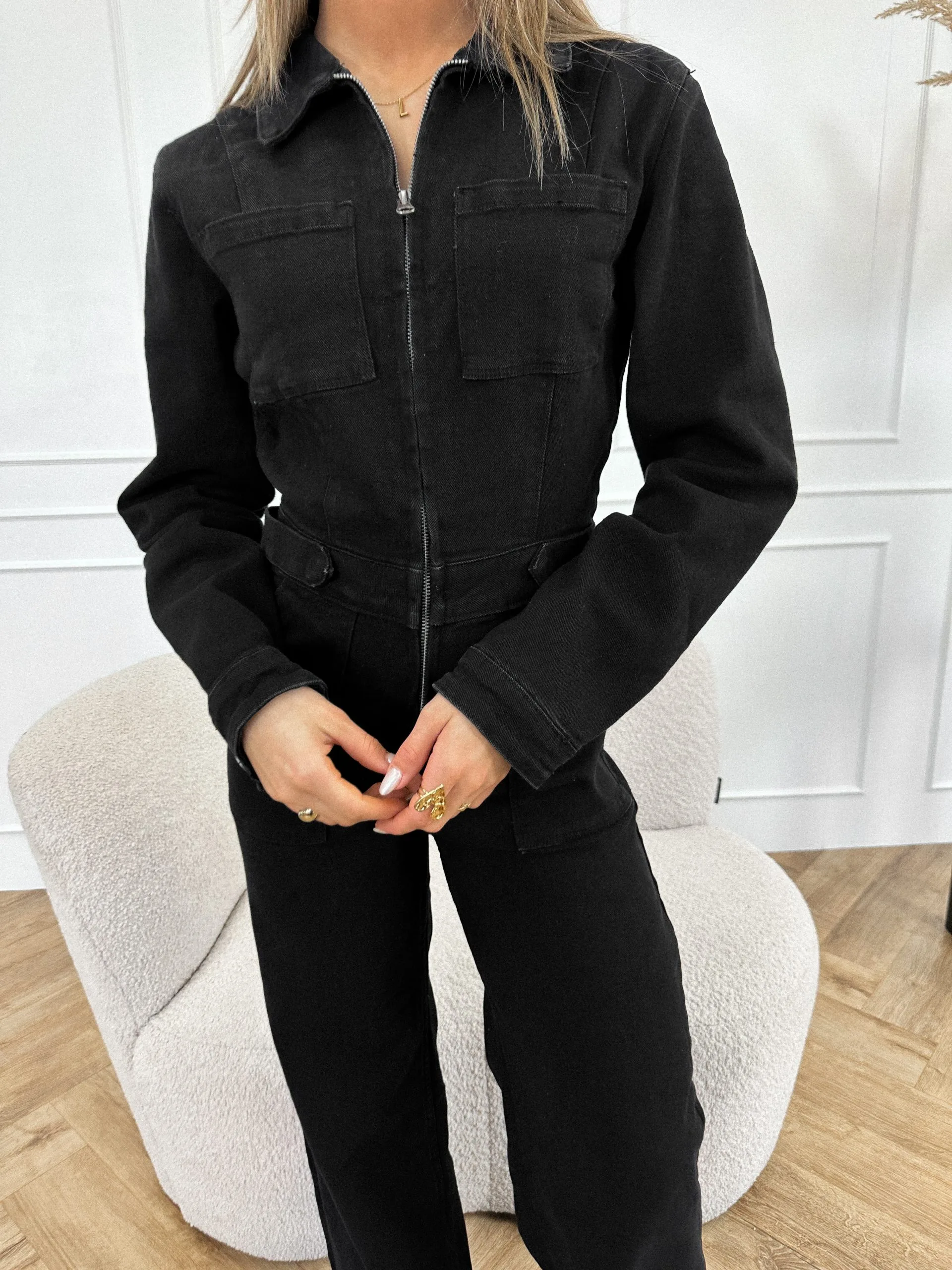 Lyla jumpsuit zwart - Afbeelding 7