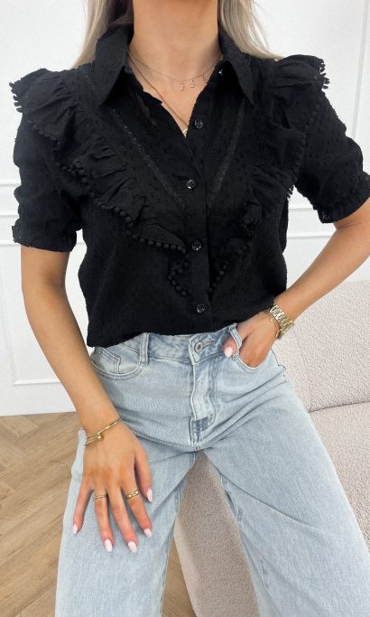 Ayla blouse zwart