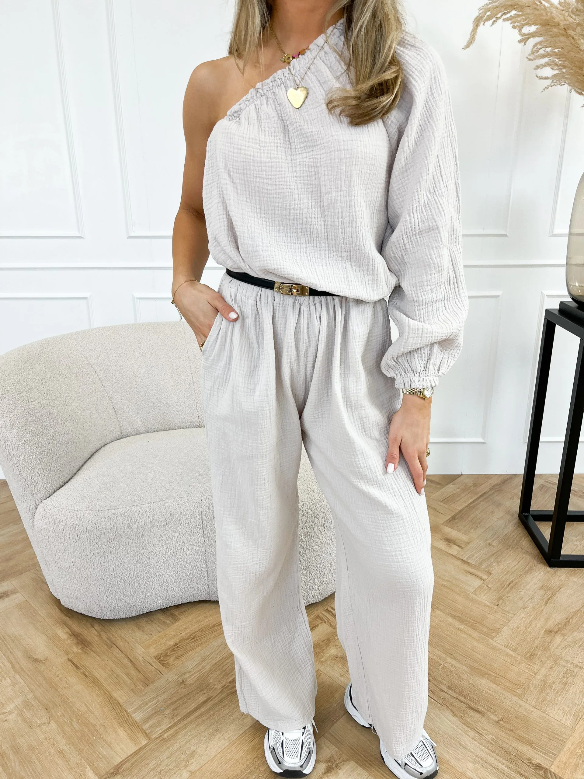 Noor jumpsuit beige