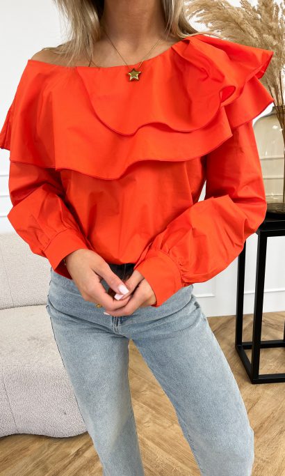 Miki blouse oranje