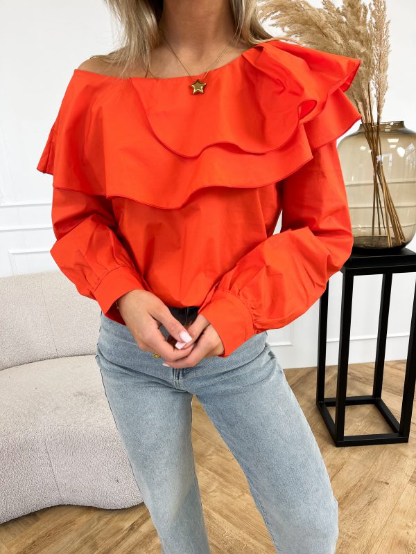 Miki blouse oranje