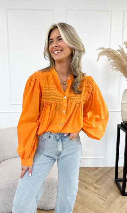Evalina blouse oranje