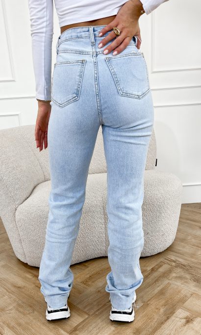 Lise straight tall jeans blauw