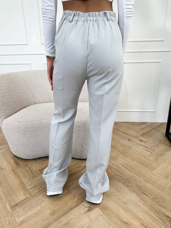 Elana pantalon licht grijs