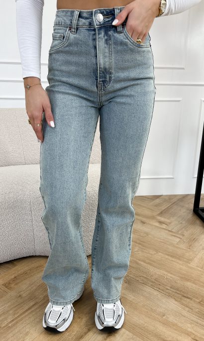 Bo wide leg jeans blauw