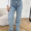 Bo wide leg jeans blauw