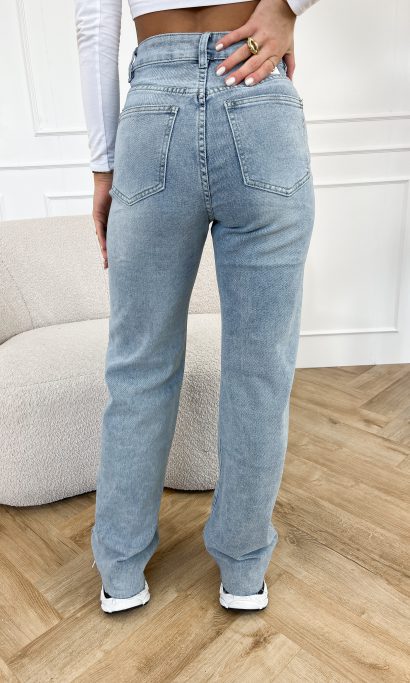 Bo wide leg jeans blauw