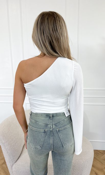 Maily one shoulder top wit