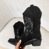 Monica western boots zwart