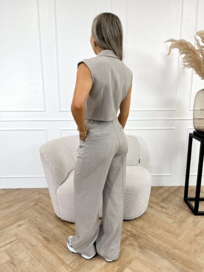 Jailin pantalon taupe