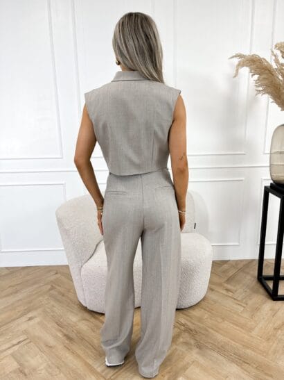 Jailin pantalon taupe