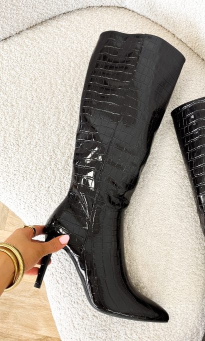 Jara croco boots bruin Memali