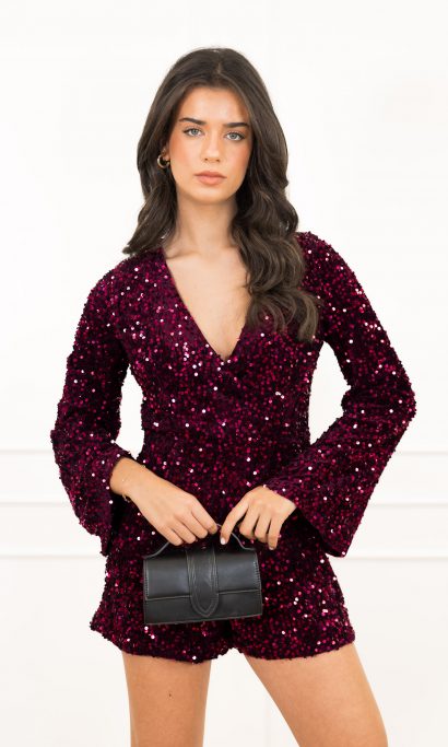 Loena playsuit bordeaux