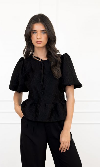 Iris top zwart