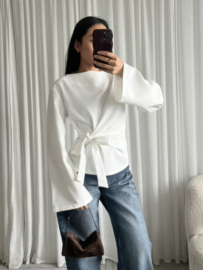 pre order Lindsey strik top wit