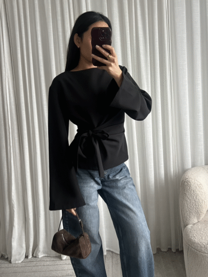 pre order Lindsey strik top zwart