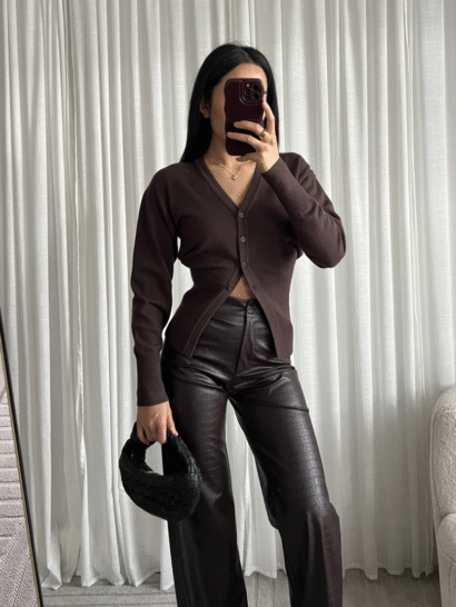 pre order Jelissa vest bruin