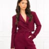 Mayra cropped blazer bordeaux