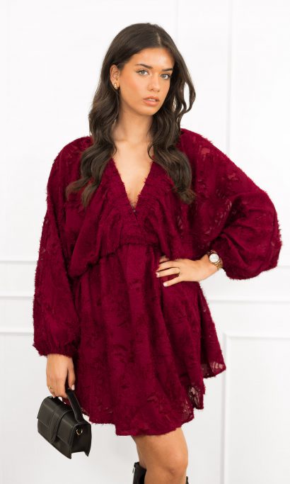 Yael jurk bordeaux