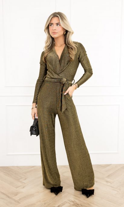 Luna jumpsuit goud