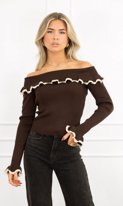 Lizzie top bruin