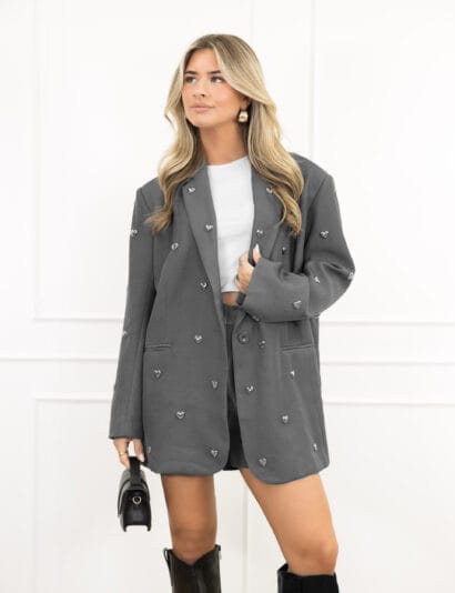 Alternative view of Caya hartjes short grijs