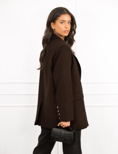 Elisa blazer donker bruin