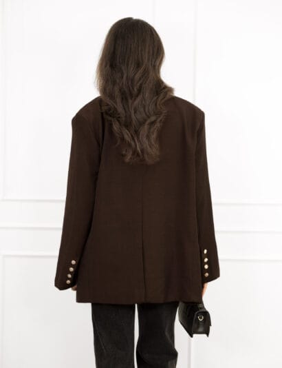 Elisa blazer donker bruin
