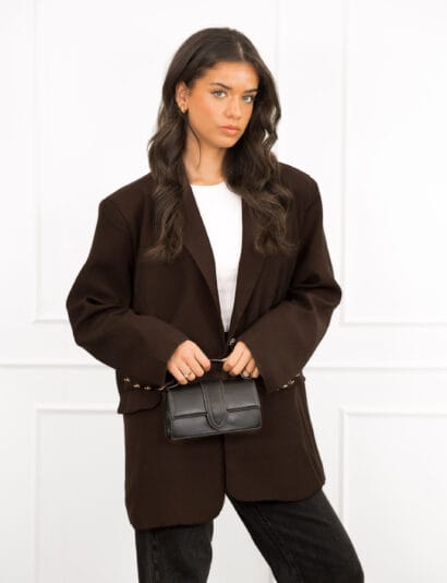 Elisa blazer donker bruin