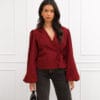 Belle blazer bordeaux