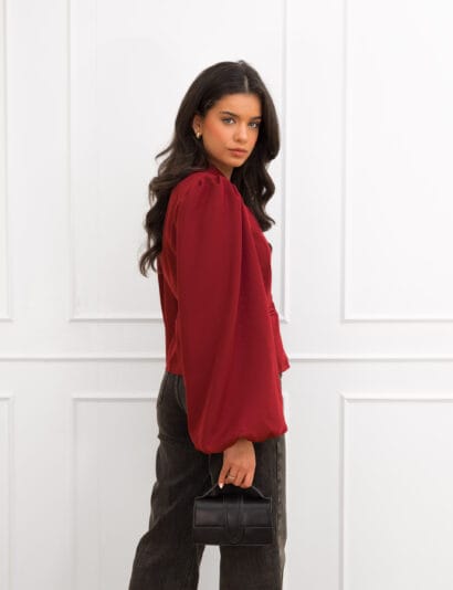 Belle blazer bordeaux