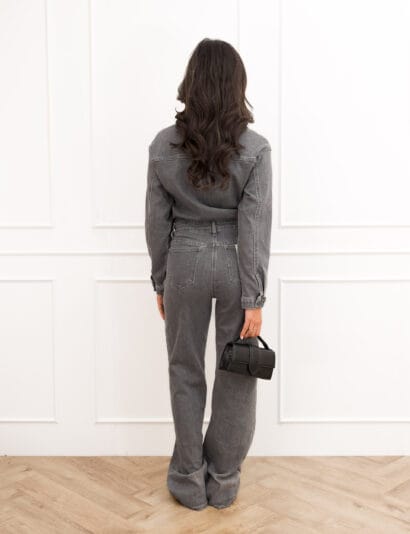 Alexa denim jumpsuit grijs