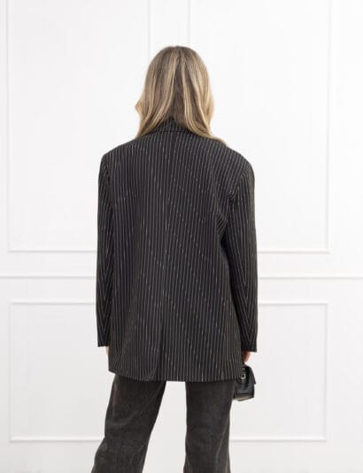 Joya blazer gestreept zwart