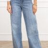 Izzy palazzo fit jeans blauw