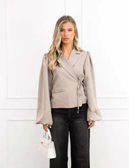 Belle blazer taupe