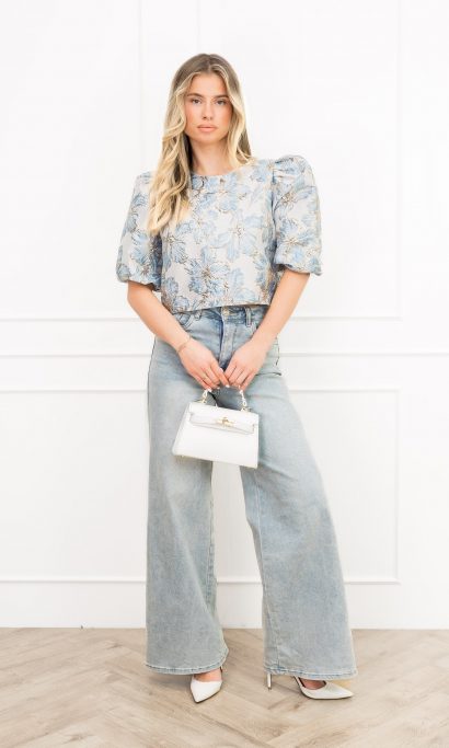 Sharlene top blauw
