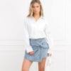 Novy denim skort blauw