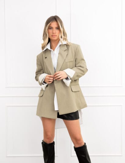 Milly blazer olijf groen