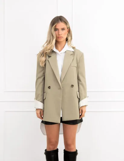 Milly blazer olijf groen