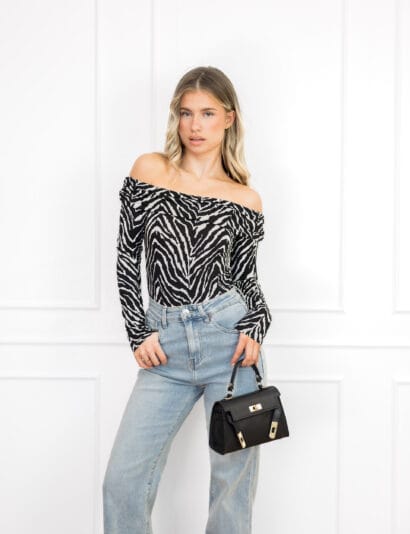 Angeline top zebra