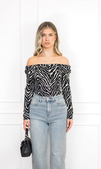Angeline top zebra