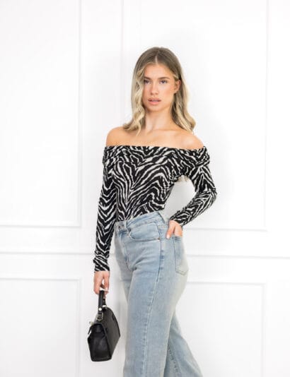 Angeline top zebra