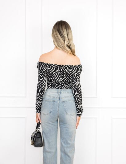 Angeline top zebra