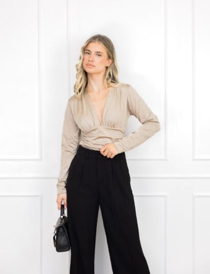 Selma strass body beige